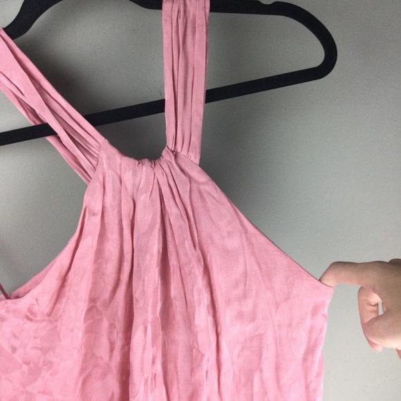 Zara Spotted Cutout Back Pink Halter Tank Size XS - Picture 5 of 8